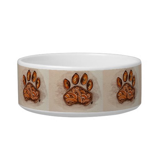 Paw Tangle Ceramic Pet Bowl
