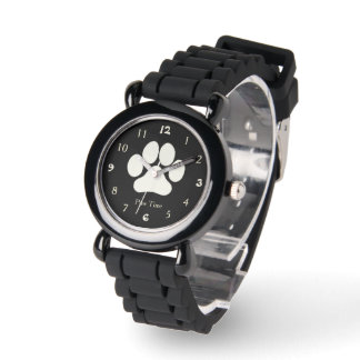 Paw Time Dog Print Watch