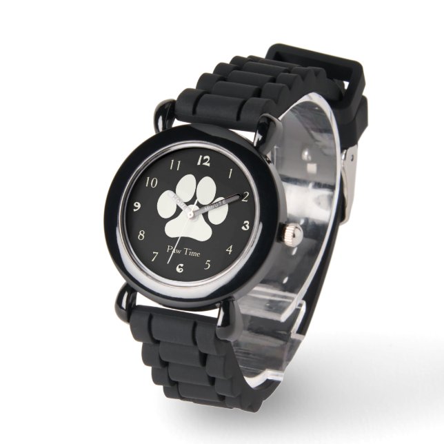 Paw Time Dog Print Watch (Angle)
