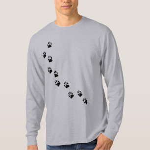Paw Track Animal Care Mens Long Sleeve T-shirt