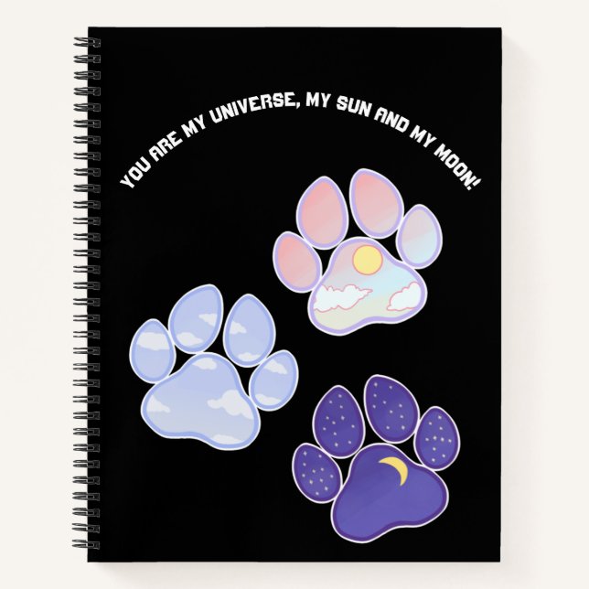 Paw Universe Spiral Notebook (Front)