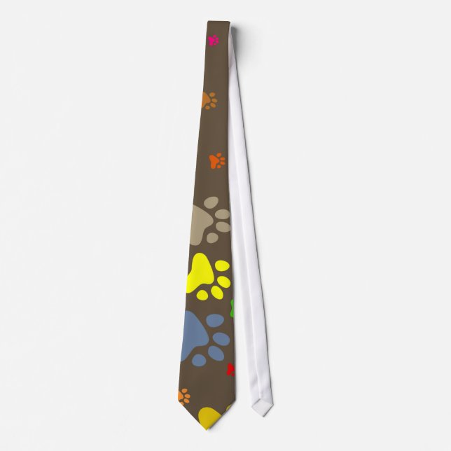 Paw Wallpaper Neck Tie (Front)