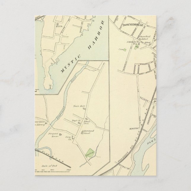 Pawcatuck, Noank, Lyme Postcard (Front)