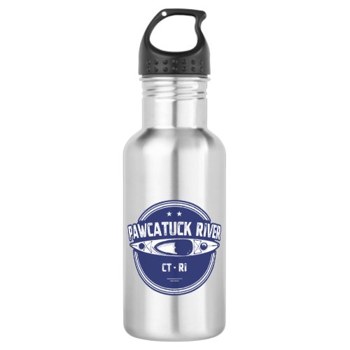 Pawcatuck River Connecticut Rhode Island Kayaking Stainless Steel Water Bottle