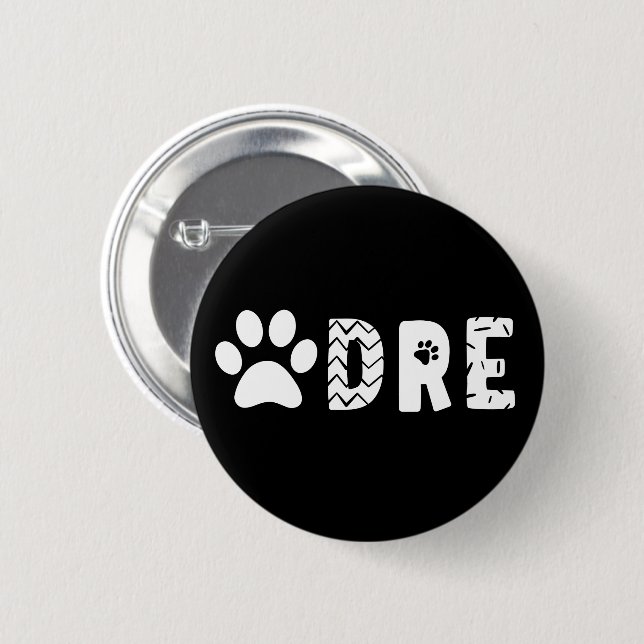 Pawdre Dog Dad New Dog Owner Gifts Button (Front & Back)