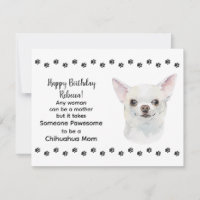 Pawesome Best Chihuahua Dog Mom Happy Birthday
