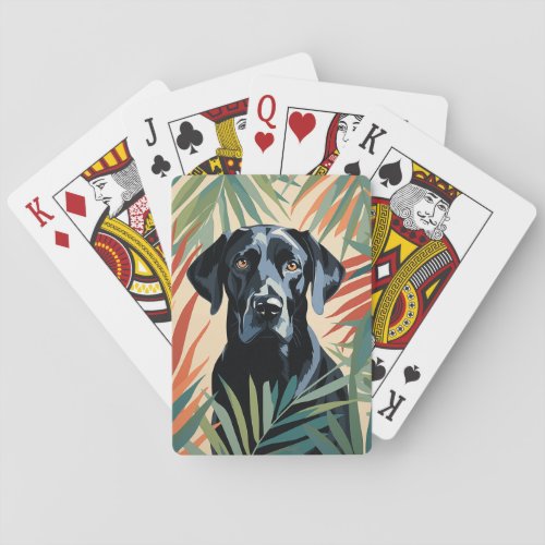 Pawesome Portraits _ Black Labrador Playing Cards