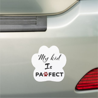 Pawfect Kid Car Magnet