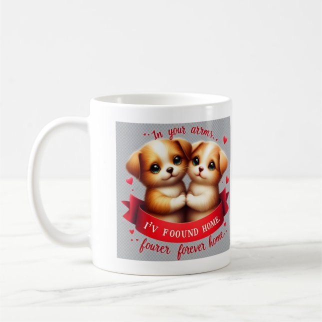 "Pawfect Moments" Digital Pet Lover's Mug (Left)