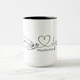 Pawfection One-Line Art – Minimalist Dog Lover Mug