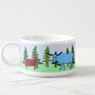 Pawl Bunnyan and Babe in the Northwoods chili bowl