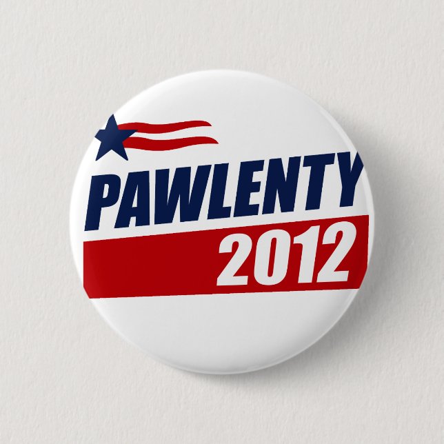 PAWLENTY 2012 PINBACK BUTTON (Front)