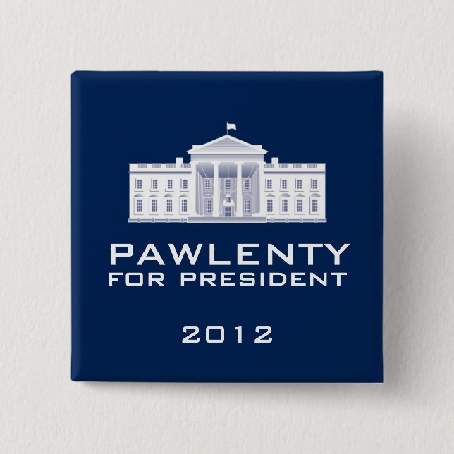 Pawlenty 2012 pinback button (Front)