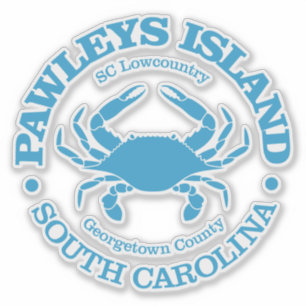 Pawleys Island (crab) Sticker