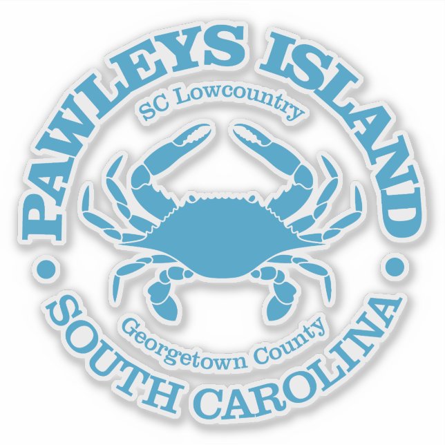 Pawleys Island (crab) Sticker (Front)