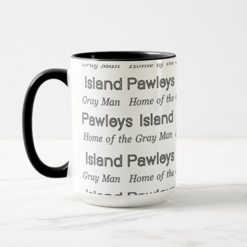 Pawleys Island Gray Man Mug