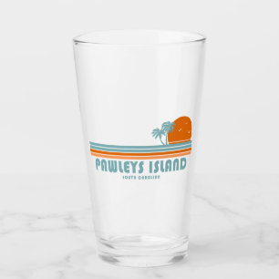 Pawleys Island South Carolina Sun Palm Trees Glass