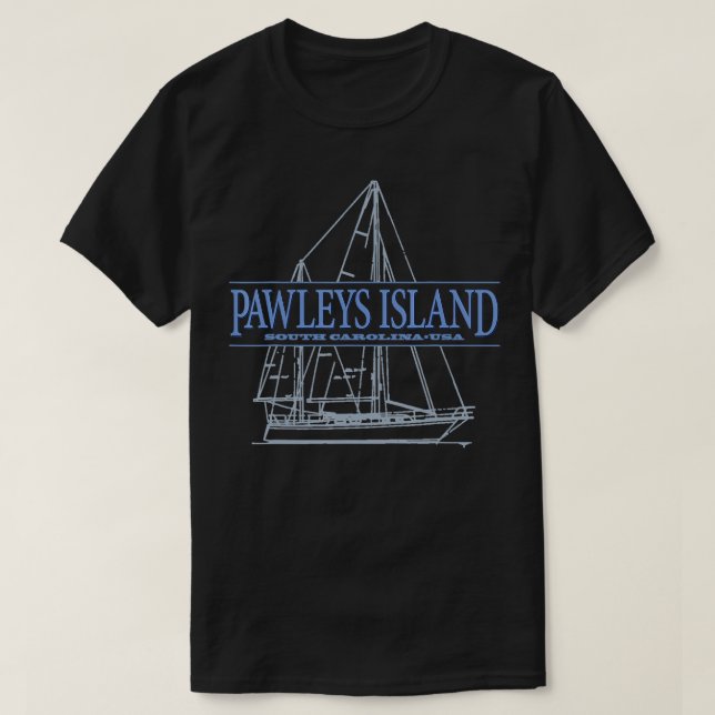 Pawleys Island South olina sailing souvenir  T-Shirt (Design Front)