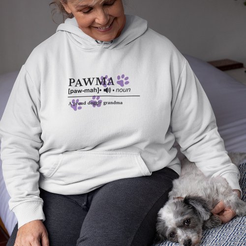 Pawma _ Customizable Definition _ Doggie Grandma Hoodie