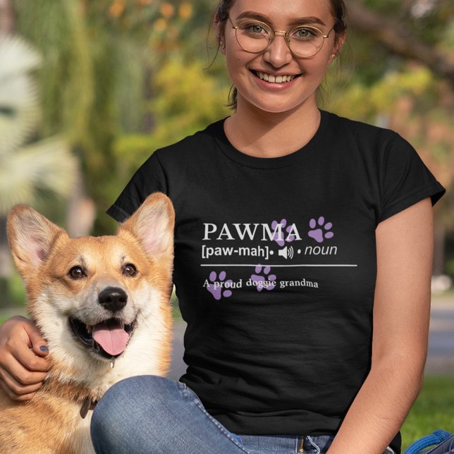 Pawma - Customizable Definition - Doggie Grandma T-Shirt (Creator Uploaded)