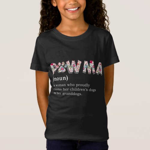 Pawma Definition mama Grandma aunt dog lovers T_Shirt