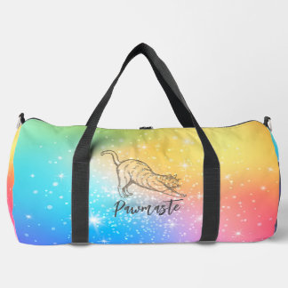 Pawmaste Cat Yoga Large Duffel Bag