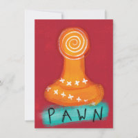 Pawn Chess Piece Greeting Card