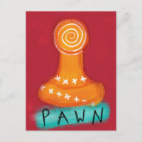 Pawn Chess Piece Postcard