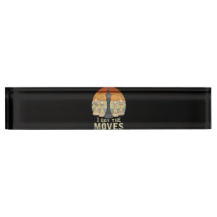 Pawn King Chess Figure Chessmen Gift Chess Desk Name Plate