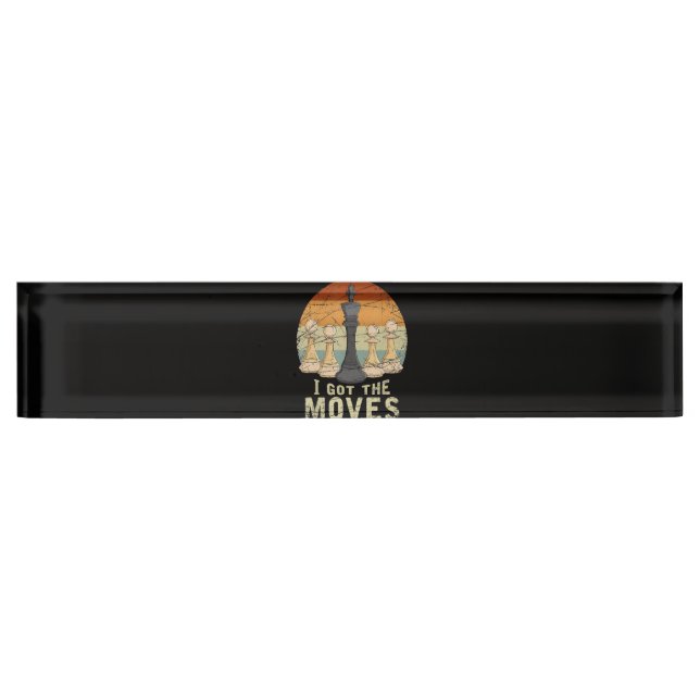 Pawn King Chess Figure Chessmen Gift Chess Desk Name Plate (Front)