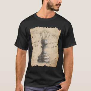 Pawn King / Queen, Vintage Sketch Art. Gift T-Shirt