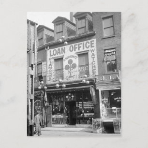 Pawn Shop, 1920s Postcard