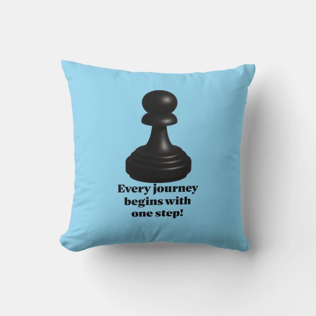 Pawn Throw Pillow (Front)