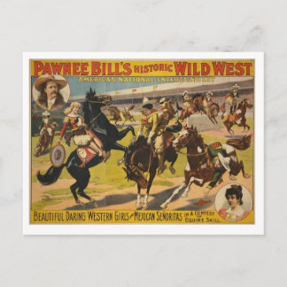 Pawnee Bill Wild West Show Postcard