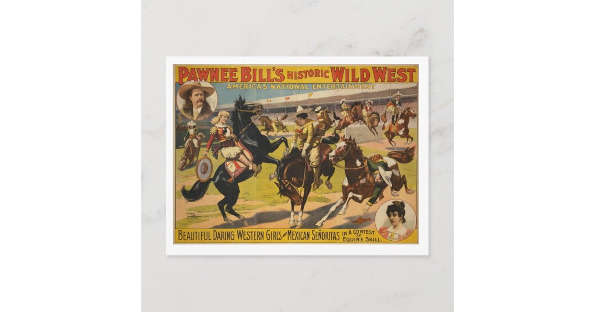 Pawnee Bill Wild West Show Postcard | Zazzle