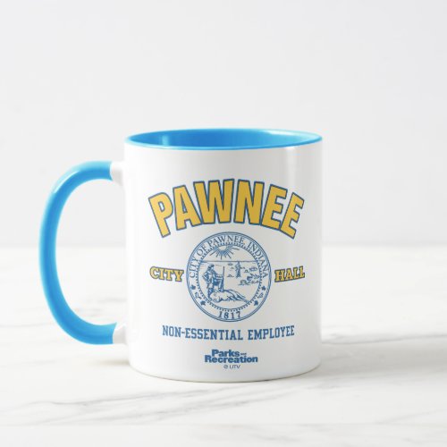 Pawnee City Hall Non_Essential Employee Mug