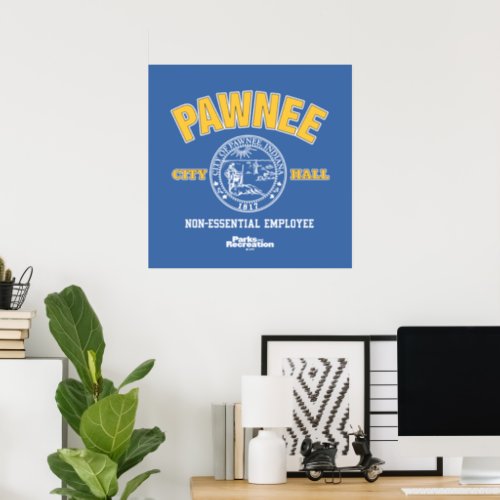 Pawnee City Hall Non_Essential Employee Poster