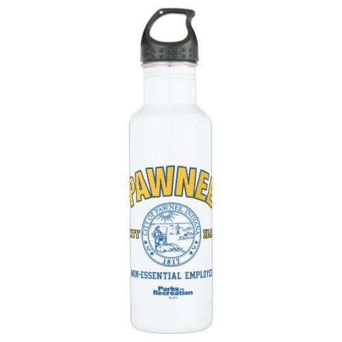 Pawnee City Hall Non_Essential Employee Stainless Steel Water Bottle