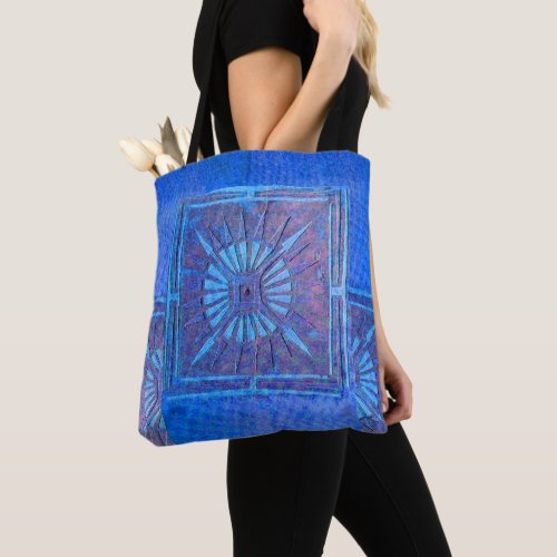 PAWNEE MORNING STAR Blue Tote Bag