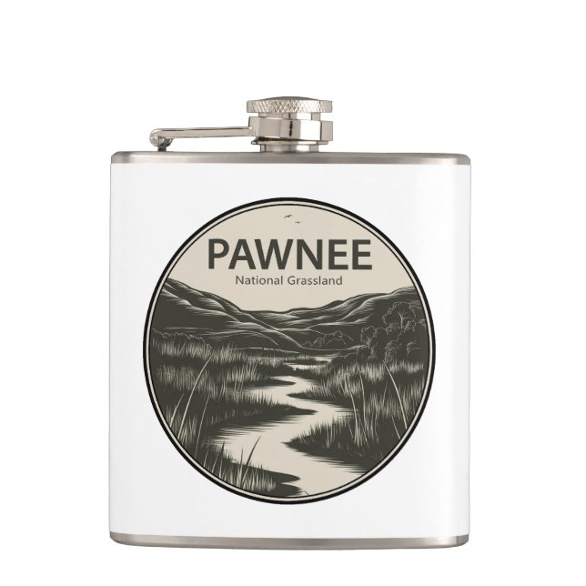 Pawnee National Grassland Colorado Stream Flask (Front)