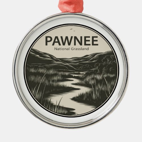 Pawnee National Grassland Colorado Stream Metal Ornament