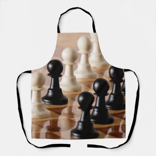 Pawns on Chess Board Apron