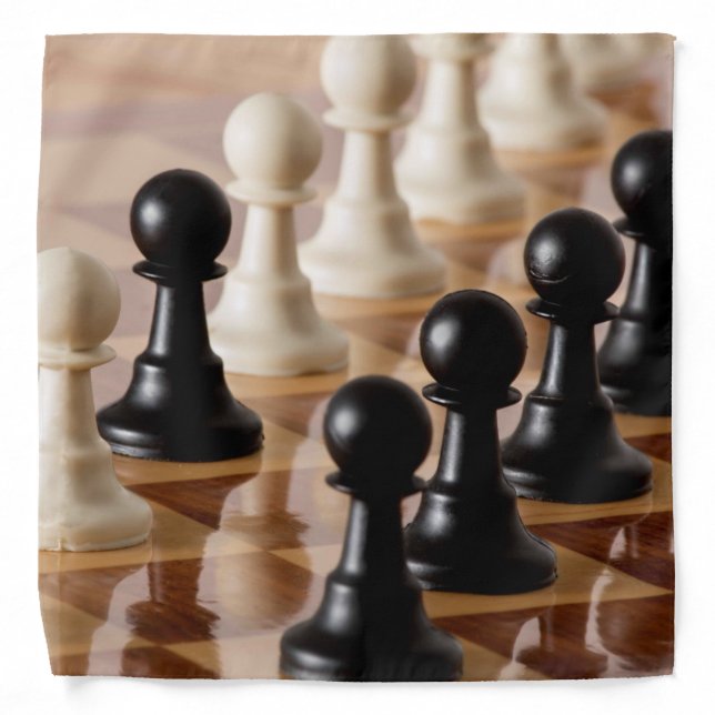 Pawns on Chess Board Bandana (Front)