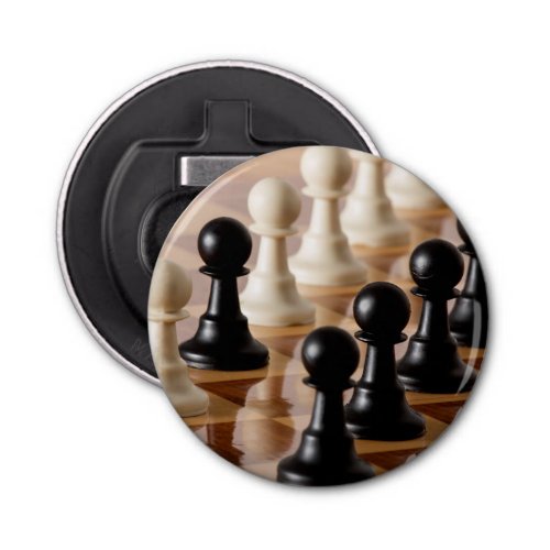 Pawns on Chess Board Bottle Opener