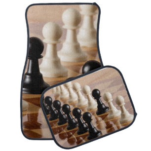 Pawns on Chess Board Car Floor Mat