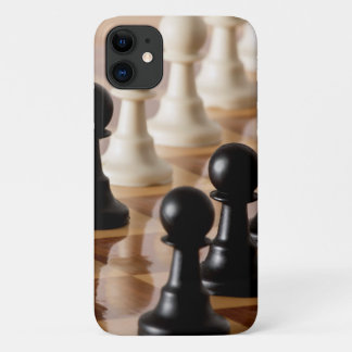 Pawns on Chess Board iPhone 11 Case