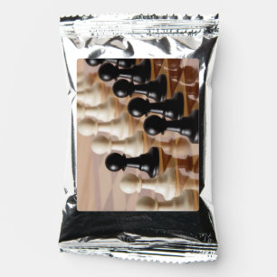 Pawns on Chess Board Coffee Drink Mix
