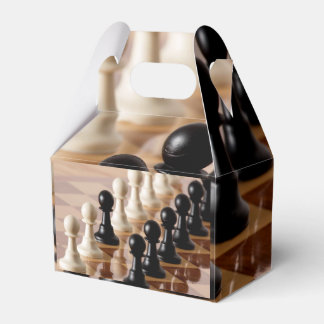 Pawns on Chess Board Favor Boxes