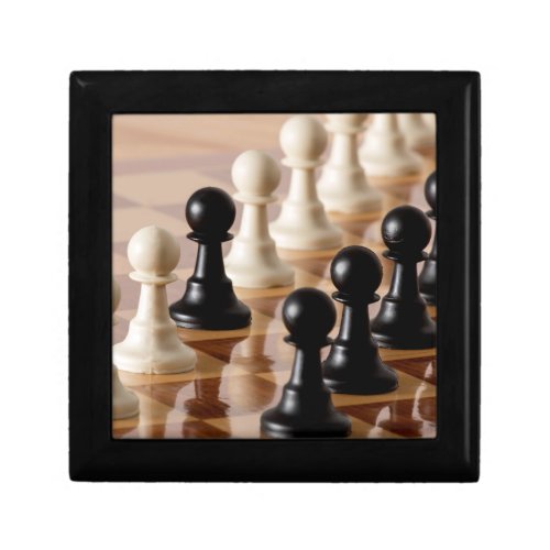 Pawns on Chess Board Gift Box