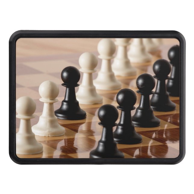 Pawns on Chess Board Hitch Cover (Front)